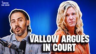 Real Lawyer Reacts: Pro Se Lori Vallow Argues In Court! Not What I Expected