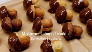 Mushroom shaped cookies