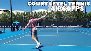 Stefanos Tsitsipas Court Level Practice | 2022 Australian Open (4K 60FPS)