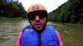 Kayaking down the Dunajec River Gorge