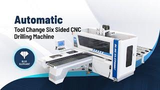 Best Automatic Six Sides ATC CNC Drilling Machine with Four Direction Drill Heads