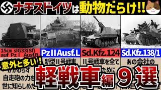 【戦車解説】軽戦車だって次々改造！大戦期ドイツのアニマル戦車9選！ 【軍事解説】