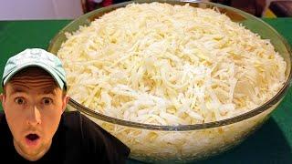 7LB Grated Cheese Challenge (10,000 Calories) | Man vs Cheese 