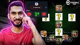 Jogando com a Formação TOP 1 Mundial no eFootball 24 Mobile