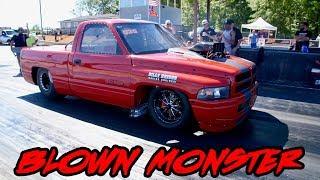 MOST SICK DODGE RAM YOU'LL EVER SEE! HUGE BLOWER AND SUPER FAST