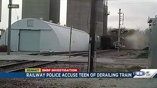 Teen accused of tampering with rail, filming derailment in Bennet