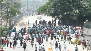 Tear gas and violence as Bangladesh protesters clash with police | AFP