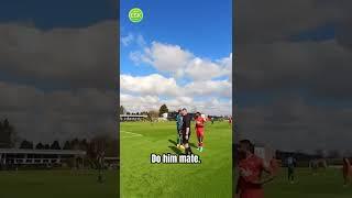 When the goalkeeper defends the ref...