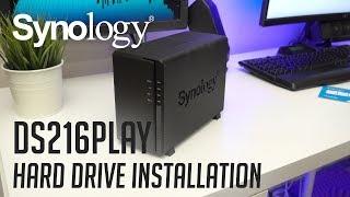 Synology DS216play NAS | Hard Drive Installation