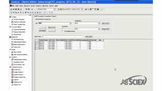 Creating and Saving a Batch in Analyst® Software