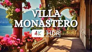 VILLA MONASTERO , VARENNA - WALKING TOUR IN ITALY 4K - THE MOST BEAUTIFUL VILLA ON LAKE COMO