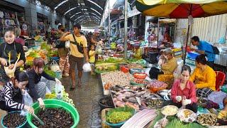 Cambodia's Fresh Market Food - Corn, Mango, Jujube, Fish, & More