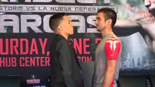 Oscar Valdez vs Ruben Tamayo face off - Villainfy