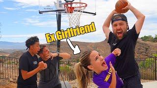 BOYS vs GIRLS 2v2 Full Court LOW RIM Basketball Game (I DUNKED ON MY EX GIRLFRIEND Jenna Bandy!!!)