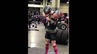 Professional Strongman Andrew Clayton Unofficial American & World Circus Dumbbell Record at 105kg
