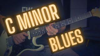 Slow Blues Guitar Backing Track - C Minor