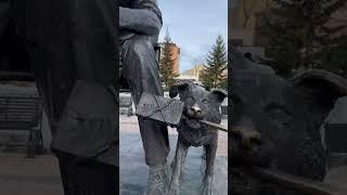 Памятник Гайдаю в Иркутске. Трус, Балбес, Бывалый. Пёс Барбос и необычный кросс.