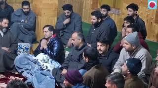 Sajad lone visited Ichgam,Budgam to pay condolence to the family of young Sajad Hussan Gadda