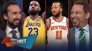 Lakers beat Knicks, Los Angeles is ‘dangerous,' New York not title contenders? | FIRST THINGS FIRST