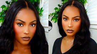 FLAWLESS MAKEUP TUTORIAL II NATURAL SOFT FEMININE TUTORIAL FOR BEGINNERS #darkskin #brownskin #woc