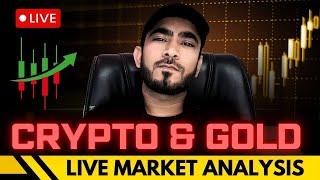 Live Bitcoin Crypto & Gold Analysis | 11-March | #btc #cryptolivetrading #trading