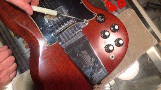 How to tighten a vintage Maestro Vibrola bar - 1969 Gibson SG Standard