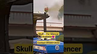 Skull Available For Tractor Silencer |#ytshorts #tractor #tractorvideos #modifiedtractor #silencer