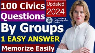 Master the 100 Civics Questions by 17 Groups for a successful US Citizenship Interview 2024