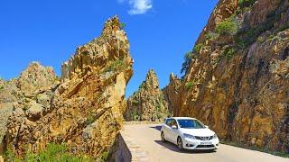 Korsika - průjezd skalami Calanques de Piana || Corsica - Driving through Calanques de Piana