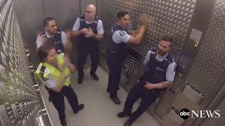 Police Fill Elevator Silence With Sick Beats