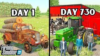 I Spent 2 Years With a Truck And $0 Starting A Family Farm? | Farming Simulator 22