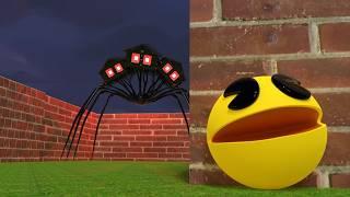 Pacman VS Triple House Head (Level 41: Spooky Maze)