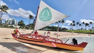 The Sailing Canoe Experience In Hawaii Pacific Ocean - Disney's Aulani Resort & Eating At Monkey Pod