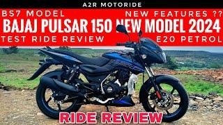 Bajaj Pulsar 150 New Model 2024 Single Disc Test Ride Review | Pickup | Mileage | Top Speed |