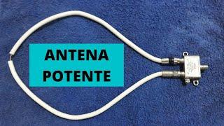 CÓMO HACER UNA ANTENA POTENTE PARA.. PARA COGER SEÑALES DIGITALES