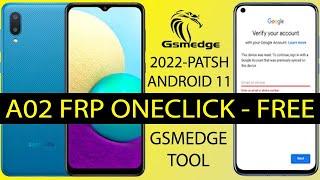 FRP Bypass Samsung Galaxy A02 Remove Google Account OneClick 2022