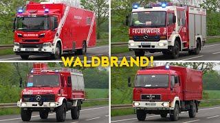 [WALDBRAND AM AIRPORT WEEZE!] - Einsatzfahrten der Bereitschaft 1 NRW Reg.Bzk. DÜSSELDORF zur Übung!