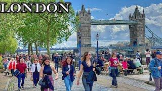 LONDON WALK 2024 | London Summer Walking Tour | London Tower Bridge to Borough Market [4K HDR]