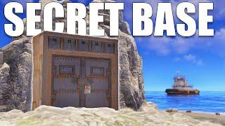 I built a secret rock bunker island...