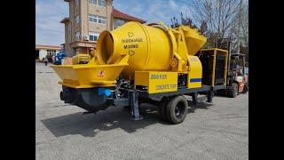 Uniworld Reversible Concrete Mixer Machine With Concrete Pump