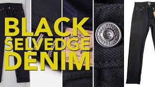 5 Black SELVEDGE DENIM Jeans