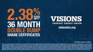 Double Bump Share Certificate | Visions Federal Credit Union