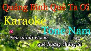 Quảng bình quê ta oi karaoke (tone nam)