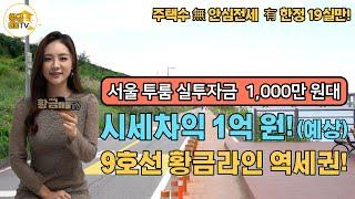 [부동산 투자] 실투자금 1,000만 원대! 부동산 황금라인 9호선 도보 3분! 증미역 월드파크뷰