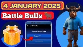 Battle Bulls 4 January Promo Code | Battle Bulls Promo Code Today | Battle Bulls New Promo Code