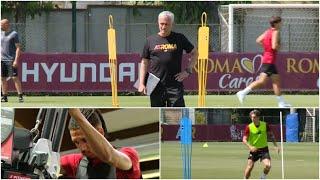 La Roma di Mourinho in allenamento a Trigoria: ecco Smalling e Zaniolo