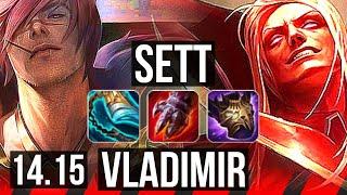 SETT vs VLADIMIR (TOP) | 9 solo kills, 11/3/5, 500+ games | EUNE Grandmaster | 14.15