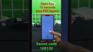 Oppo A3s 100% Easy FRP bypass | bypass Google account