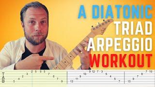 A Diatonic Triad Arpeggio Workout - Three great exercises for intermediate to advanced guitarists.