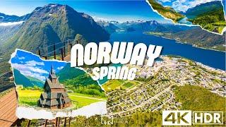 Norway 4K - Fjords Scenic Relaxation Film with Peaceful Relaxing Music - Video Ultra HD